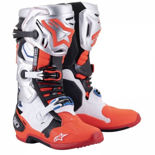 Botas Alpinestars Tech10 Gris rojo
