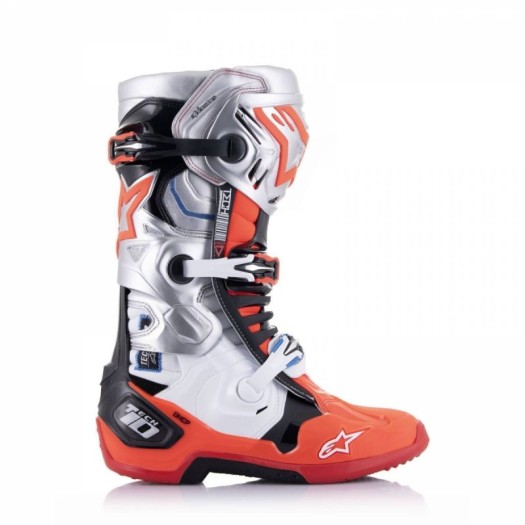 Botas Alpinestars Tech10 Gris rojo