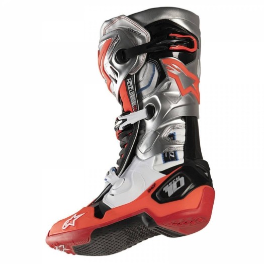 Botas Alpinestars Tech10 Gris rojo