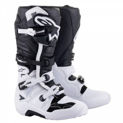 BOTAS ALPINESTARS TECH 7 COLOR BLANCO NEGRO