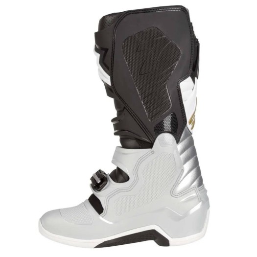 Botas Alpinestars Tech7 Negro Plata Blanco Oro