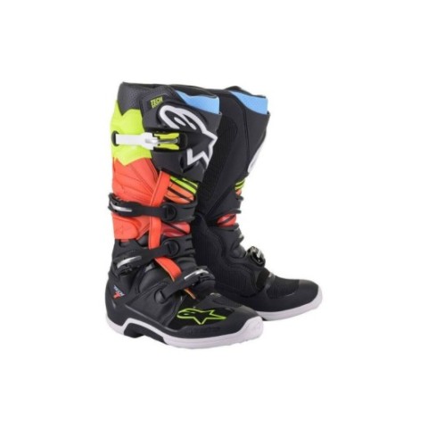 Botas alpinestars tech7 Negro Amarillo Fluor...