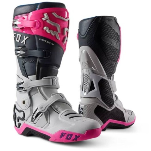 Botas Fox Instinct 2.0 Gris Rosa