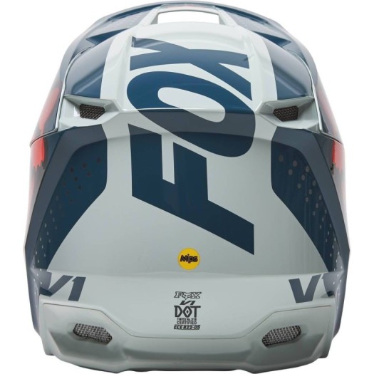 Casco FOX V1 Trice Gris Naranja