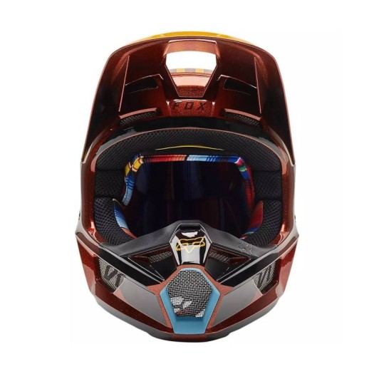 Casco Junior FOX V1 CNTRO Fluor Naranja