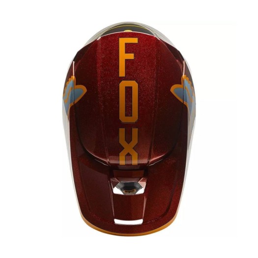 Casco Junior FOX V1 CNTRO Fluor Naranja