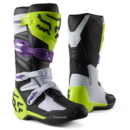 Botas Fox Comp Negro Morado Verde