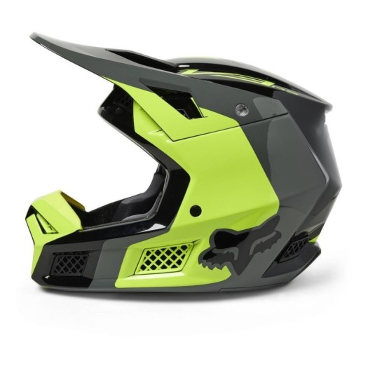 Casco FOX V3 RS EFEKT Amarillo Fluor