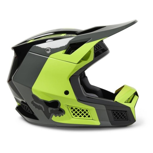 Casco FOX V3 RS EFEKT Amarillo Fluor