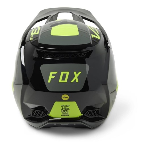 Casco FOX V3 RS EFEKT Amarillo Fluor