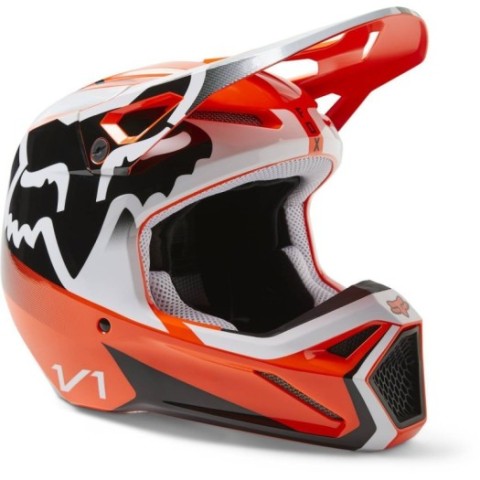 Casco FOX V1 LEED Naranja Fluor