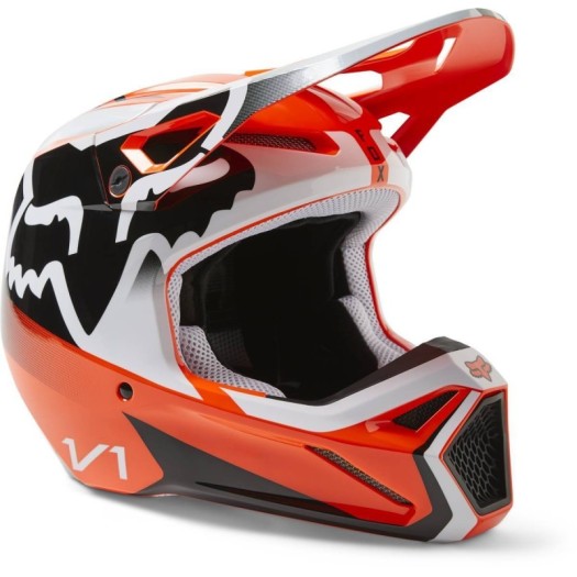 Casco FOX V1 LEED Naranja Fluor