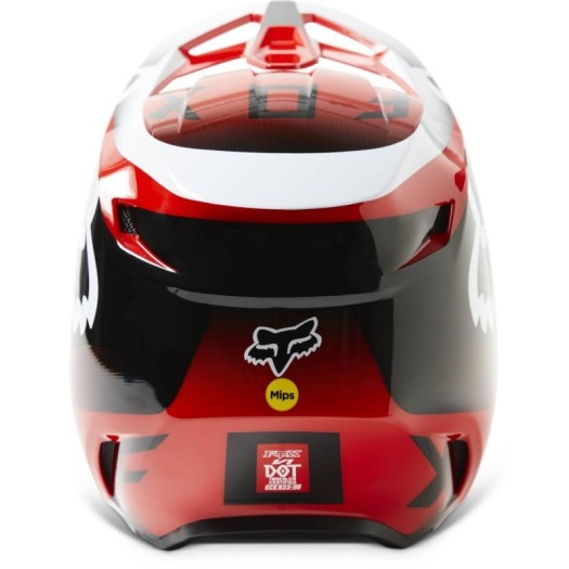 Casco FOX V1 LEED Rojo Fluor