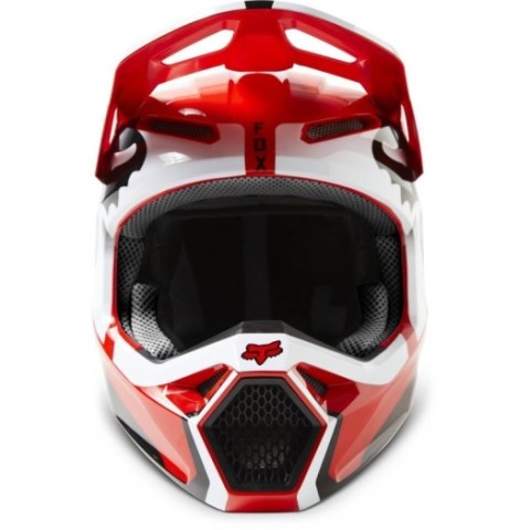 Casco FOX V1 LEED Rojo Fluor