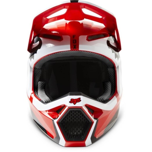 Casco FOX V1 LEED Rojo Fluor