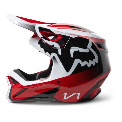 Casco FOX V1 LEED Rojo Fluor
