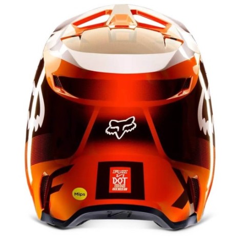 Casco FOX V1 LEED Junior Fluor Naranja