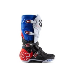 Botas Fox Motion Unity edicion limitada blanco rojo azul 2