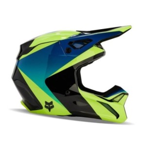 Casco FOX V1 Streak Negro Amarillo 2