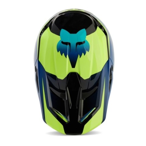 Casco FOX V1 Streak Negro Amarillo