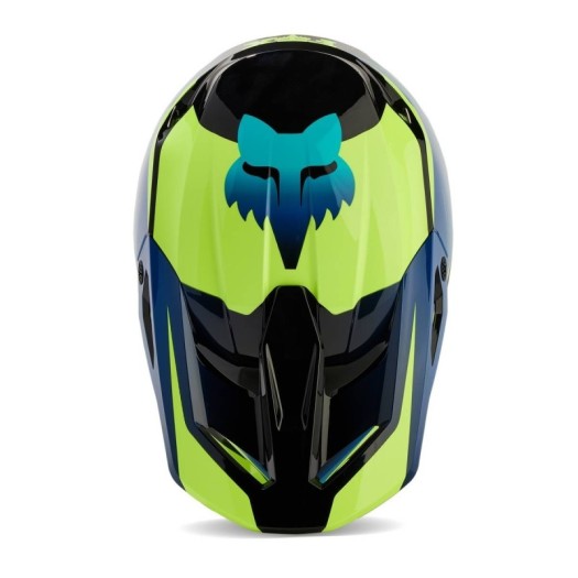 Casco FOX V1 Streak Negro Amarillo