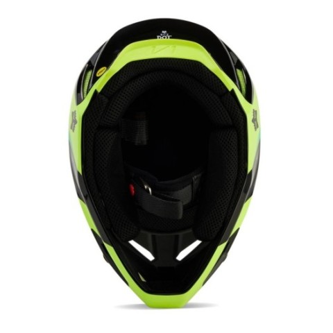Casco FOX V1 Streak Negro Amarillo