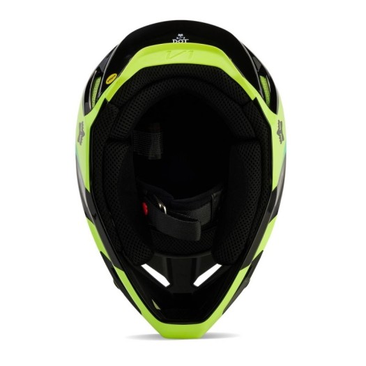 Casco FOX V1 Streak Negro Amarillo