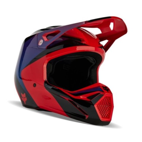 Casco FOX V1 Streak Rojo Fluor