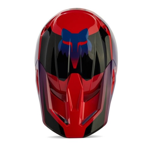 Casco FOX V1 Streak Rojo Fluor