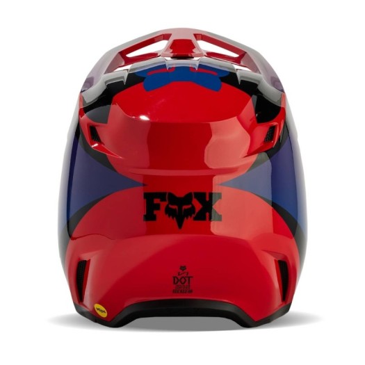 Casco FOX V1 Streak Rojo Fluor