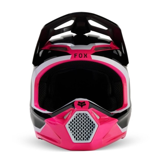 Cascos FOX Yth Nitro Junior Negro Rosa