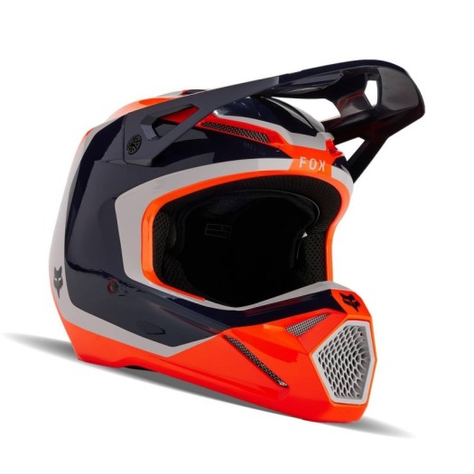 Cascos FOX Yth Nitro Junior Azul Marino Fluor Naranja
