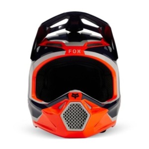 Cascos FOX Yth Nitro Junior Azul Marino Fluor Naranja 2