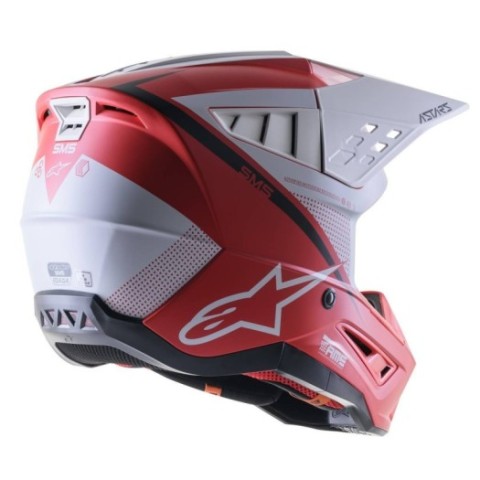 Casco Alpinestars S-M5 RAYON Naranja Blanco