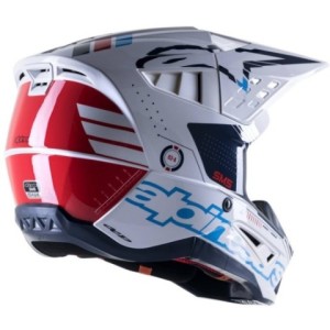 Casco Alpinestars S-M5 Action Blanco/Azul/Rojo 2