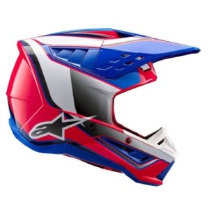 Casco Alpinestars S-M5 sail Blanco rosa azul 2
