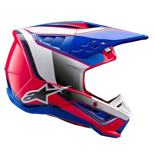 Casco Alpinestars S-M5 sail Blanco rosa azul