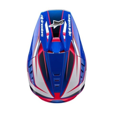 Casco Alpinestars S-M5 sail Blanco rosa azul