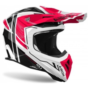 Casco Airoh aviator ace 2 engine rojo 2