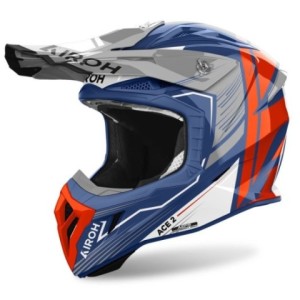 Casco Airoh Aviator ace 2 engine cerulean gloss