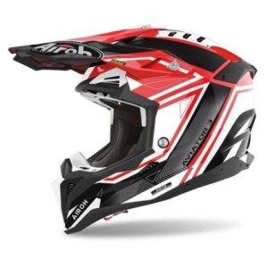 Casco Airoh Aviator 3 League Rojo Brillo 2