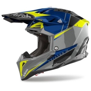 Casco Aviator 3 push azul brillo