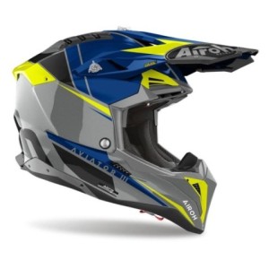 Casco Aviator 3 push azul brillo 2