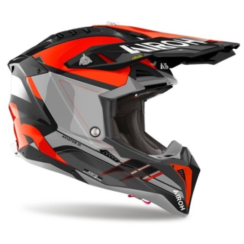 Casco Airoh Aviator 3 Saber naranja