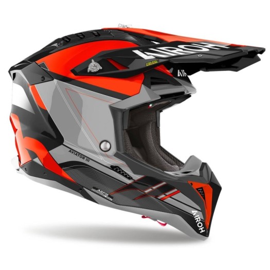 Casco Airoh Aviator 3 Saber naranja
