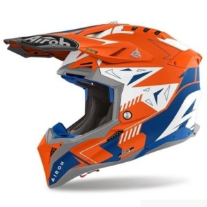 Casco Airoh Aviator 3 Spin naranja