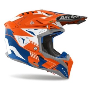 Casco Airoh Aviator 3 Spin naranja 2