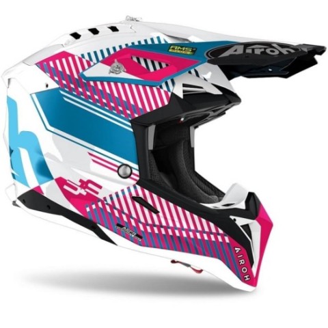 Casco Airoh Aviator 3 Rosa Brillo chrome
