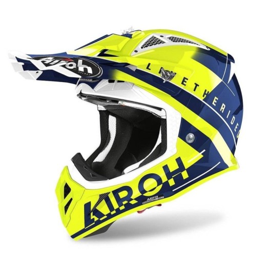 Casco Airoh Aviator Ace Amaze Azul Brillo