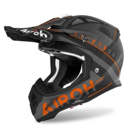 Casco Airoh Aviator Ace Amaze Naranja Mate